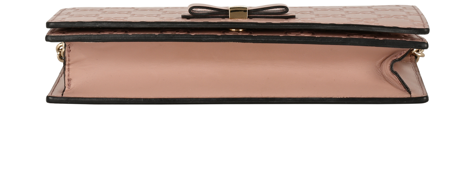 Guccissima Bow Wallet On Chain, &pound;395, Handbags, Pink, Leather, Top view